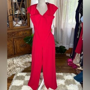 Crystal Sky Red Jumpsuit